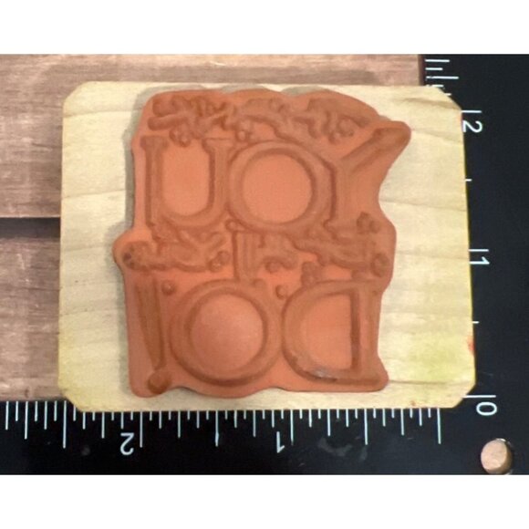 HTF INKADINKADO Thank You For All You Do Wooden Rubber Stamp 90527-M - Picture 2 of 4